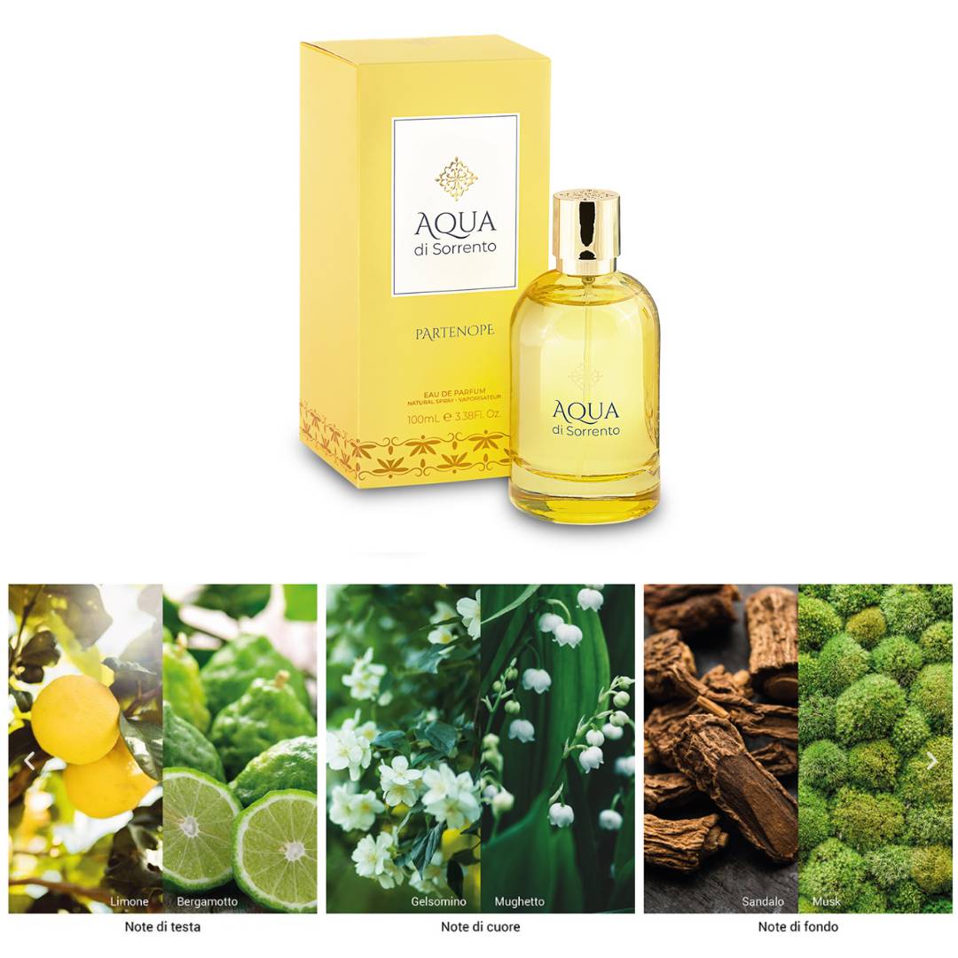 AQUA DI SORRENTO PARTENOPE COFANETTO - Eau de Parfum 100ml + Body Cream 200ml