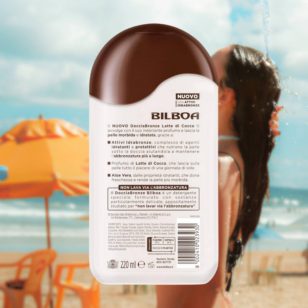 DOCCIABRONZE LATTE DI COCCO - DocciaCrema Idratante