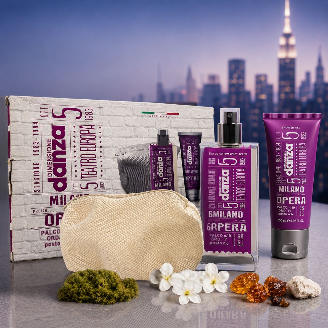 DIMENSIONE DANZA OPERA COFANETTO REGALO - Eau de Parfum 100 ml + Shower Gel 150 ml + Pochette - Liquidò