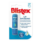 LIP INFUSIONS | Hydration 24H + SPF15 - Balsamo labbra con acido ialuronico, Vitamina E ed F