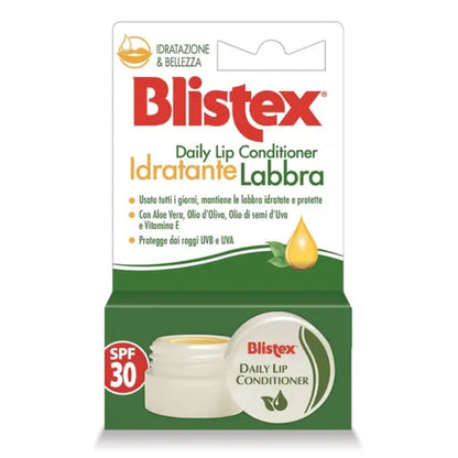 IDRATANTE LABBRA | Protezione Solare 30 - Idratante labbra in vasetto con Aloe Vera, Olio d’Oliva, Olio di semi d’Uva e Vitamina E