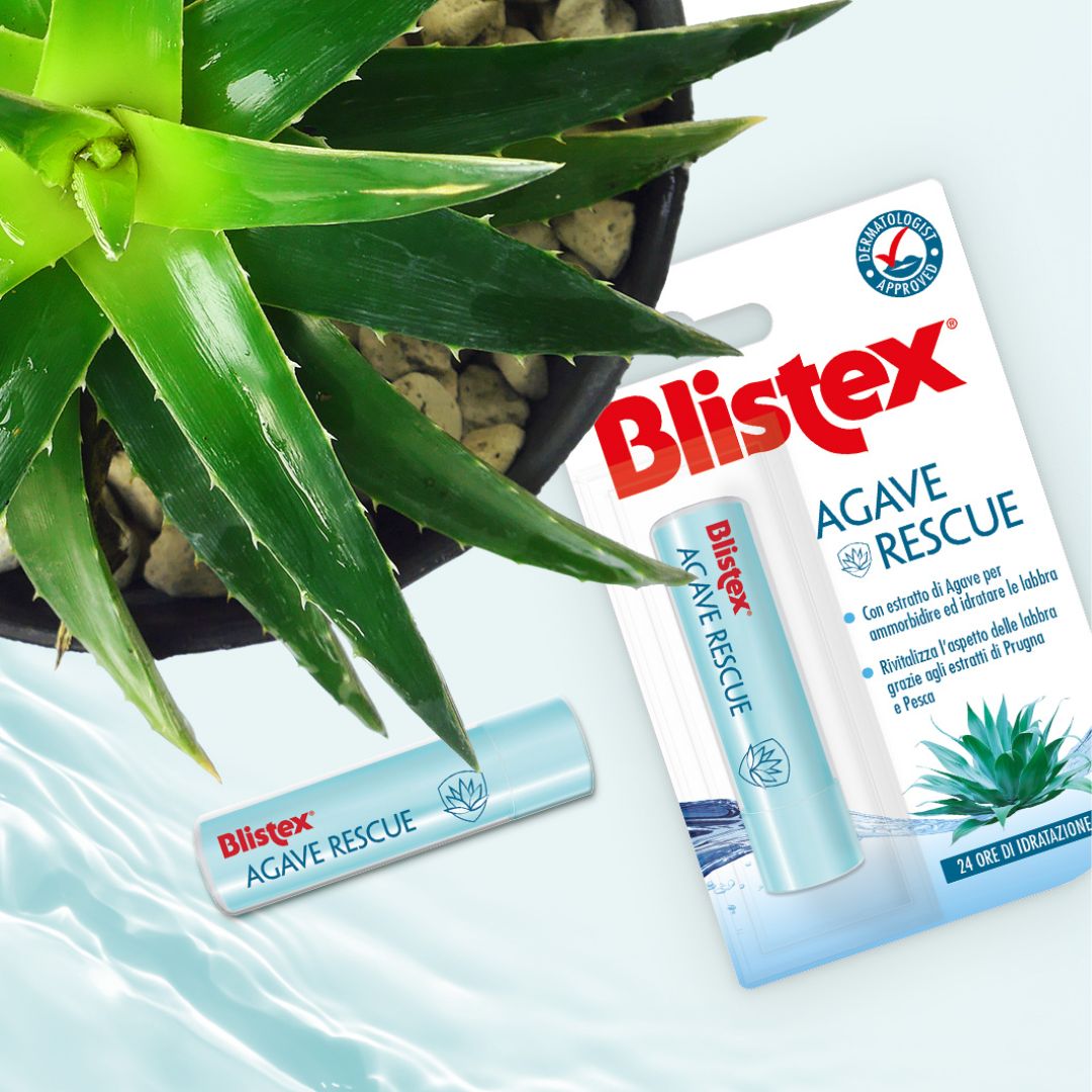 AGAVE RESCUE | Hydration 24H  - Balsamo labbra con prugna e pesca