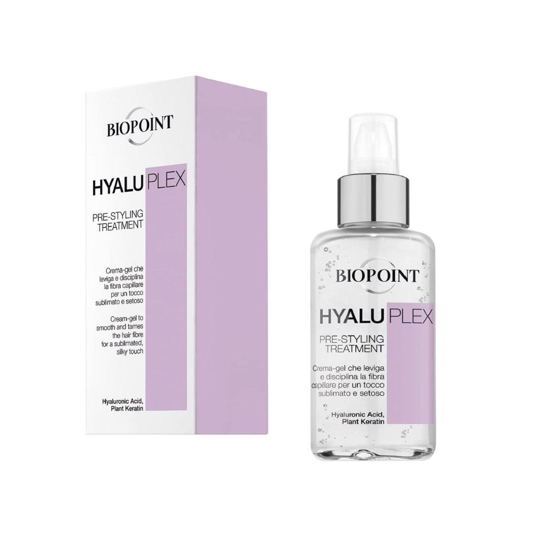BIOPOINT HYALUPLEX - PRE-STYLING TREATMENT - Crema gel che leviga e definisce la fibra capillare