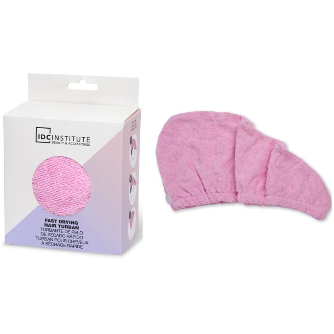 TURBANTE ROSA  - Per capelli in spugna ad asciugatura rapida