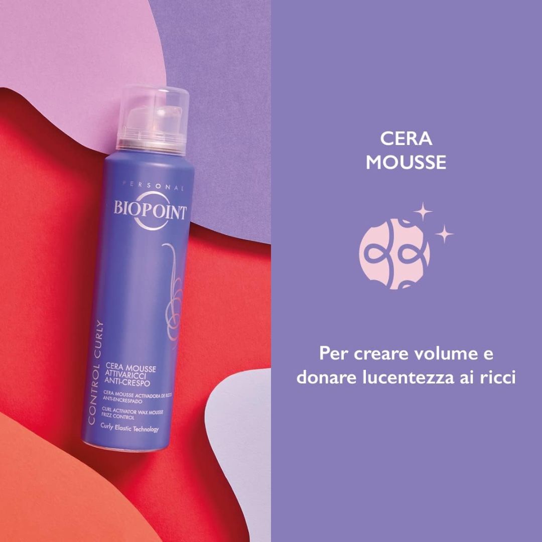 BIOPOINT CONTROL CURLY - CERA MOUSSE ATTIVA- RICCI E ANTI-CRESPO