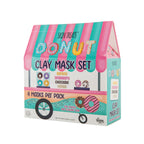 DONUT SET MASK - Maschere viso al profumo di banana , cioccolato , fragola e vaniglia