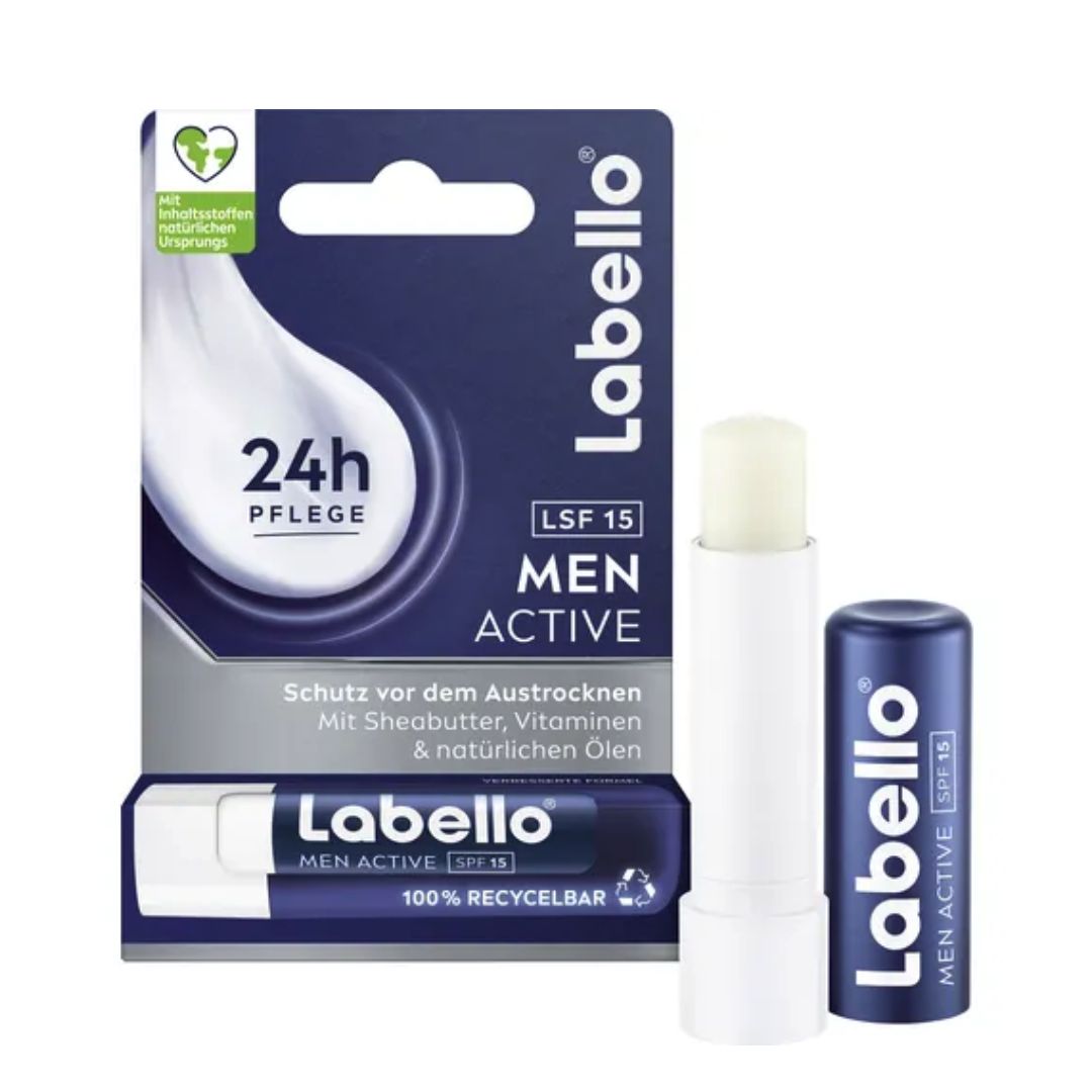 NEW ACTIVE FOR MEN - Balsamo labbra uomo