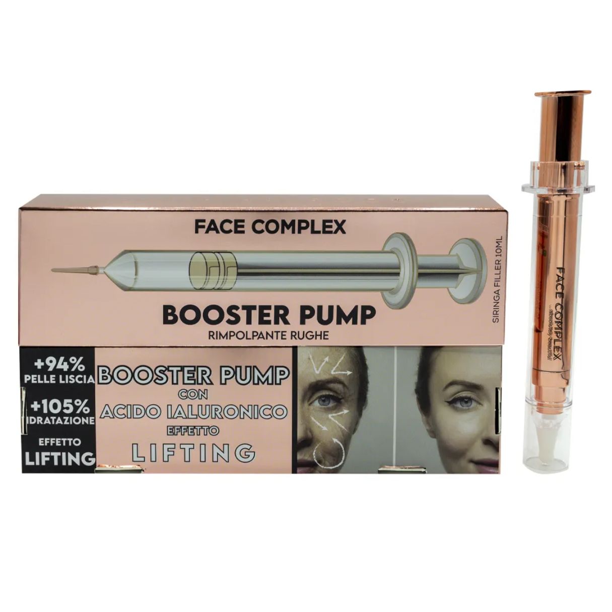 BOOSTER PUMP -Rimpolpante rughe con acido ialuronico effetto lifting