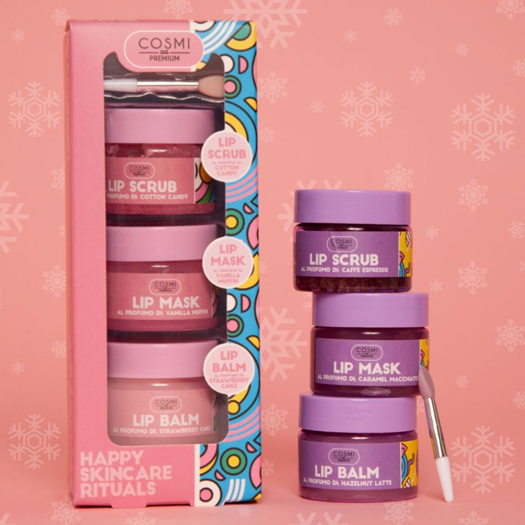 SET LIP COTTON CANDY - Scrub maschera e balsamo labbra