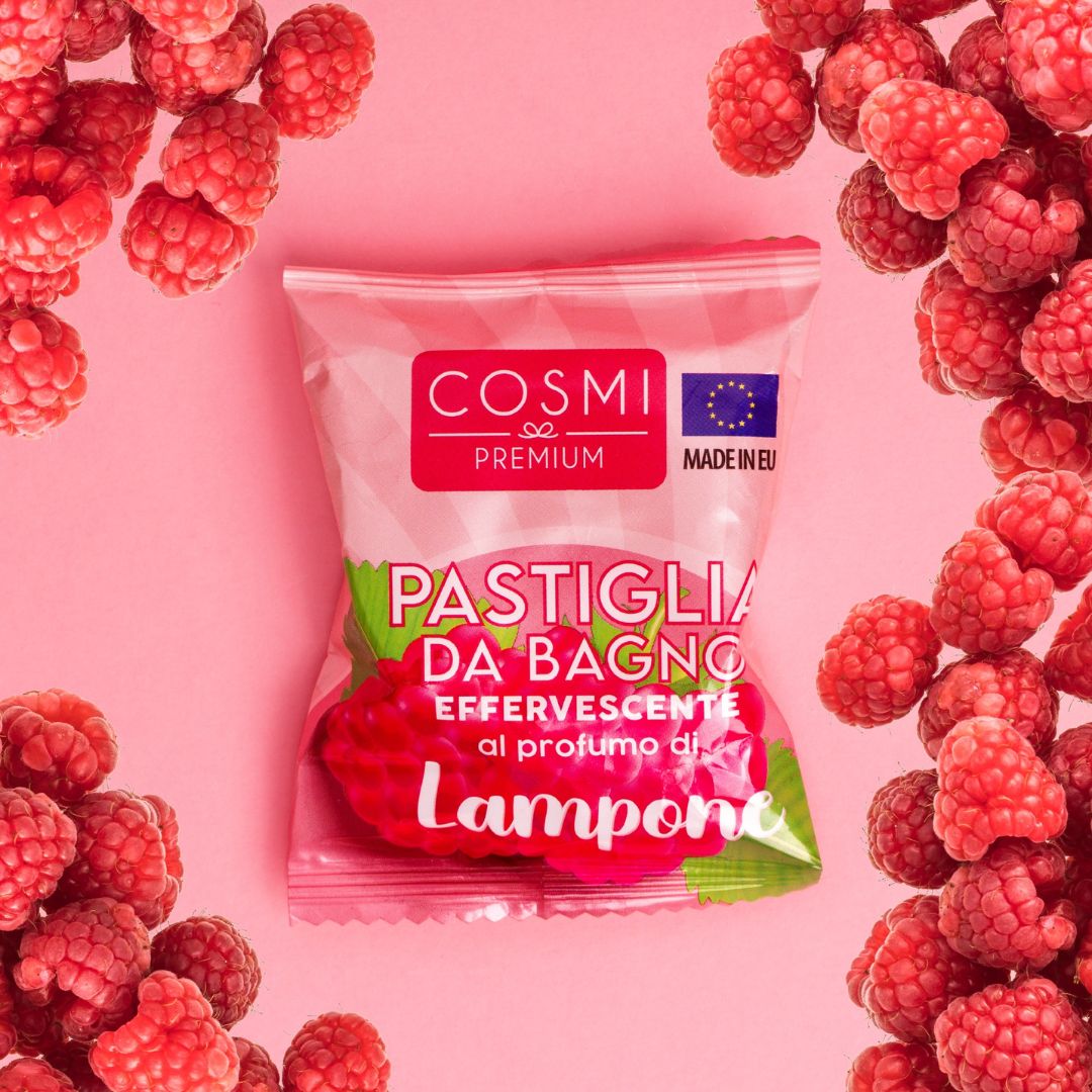 PASTIGLIA DA BAGNO | Effervescente al profumo di lampone