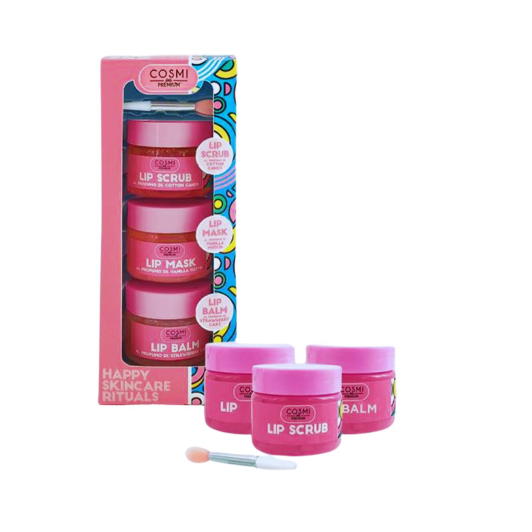 SET LIP COTTON CANDY - Scrub maschera e balsamo labbra