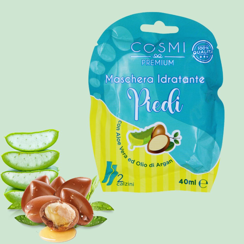 MASCHERA PIEDI  - Con Aloe e olio di argan