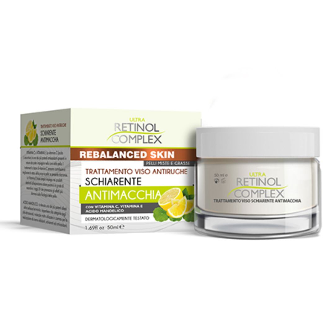 CREMA VISO ANTIRUGHE SCHIARENTE  - Antimacchia per pelli miste e grasse