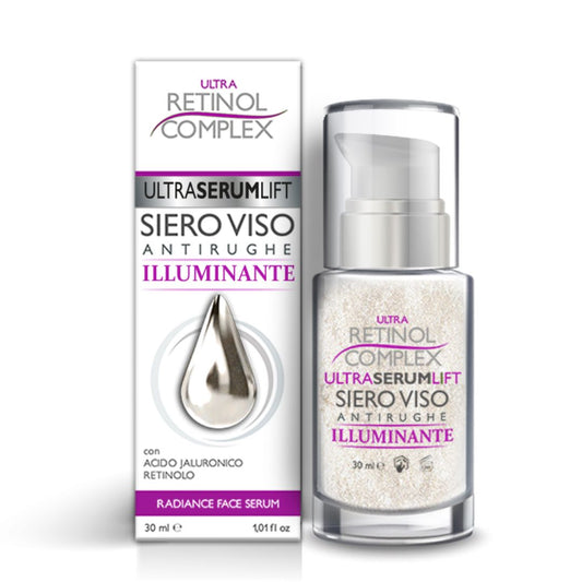 SIERO VISO ILLUMINANTE  - con acido ialuronico e retinolo