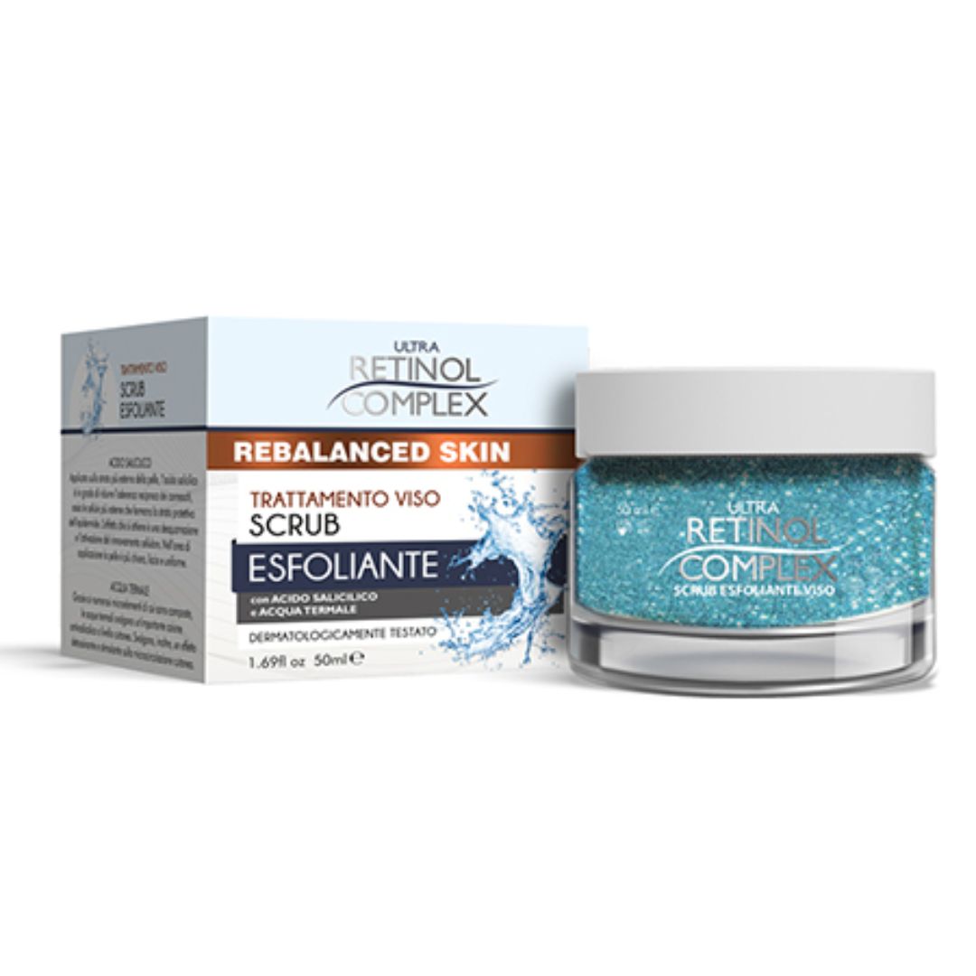 SCRUB ESFOLIANTE VISO  - con acido salicilico e acqua termale 50ml