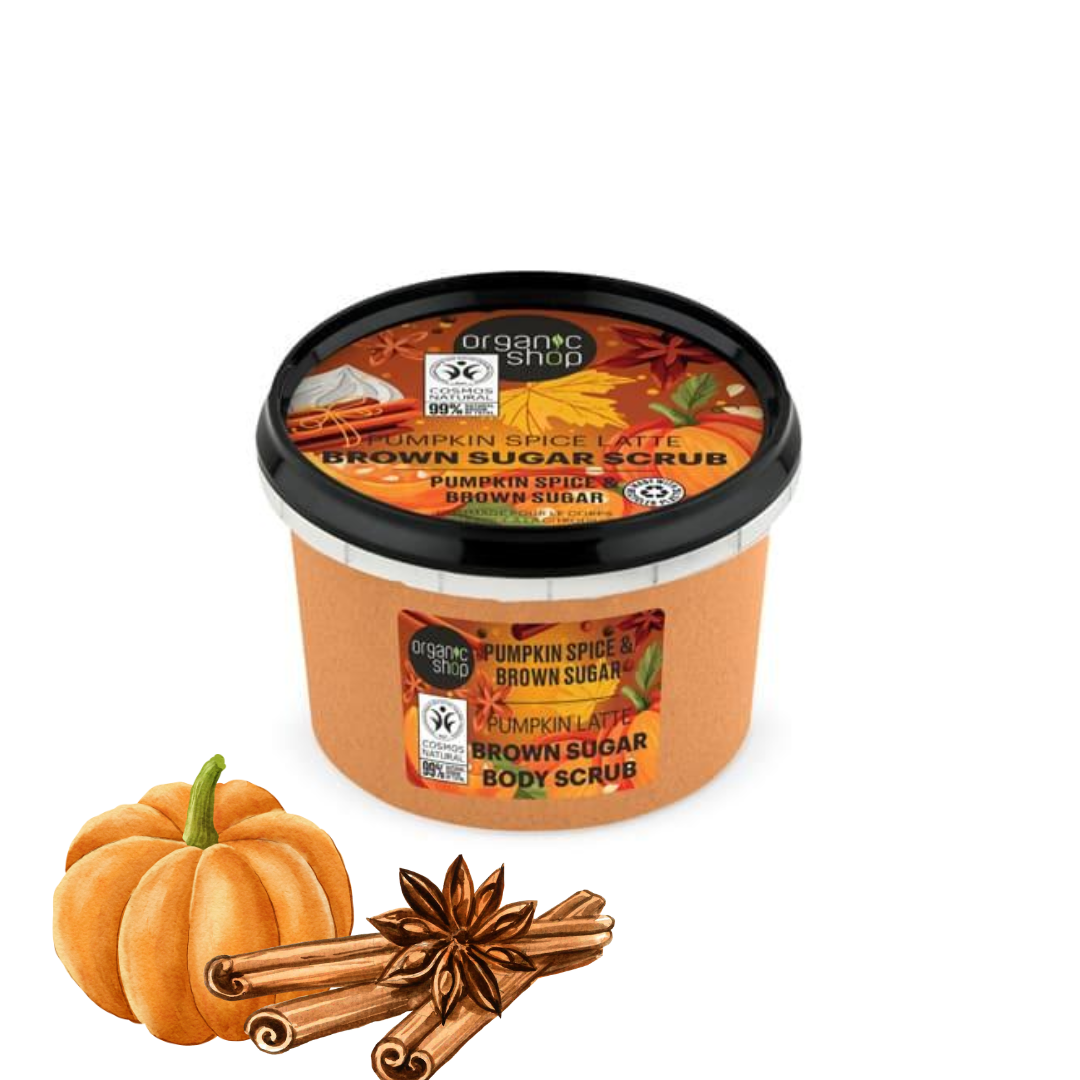 ORGANIC SHOP | PUMPKIN SPICE LATTE BODY SCRUB - Zucca e Cannella