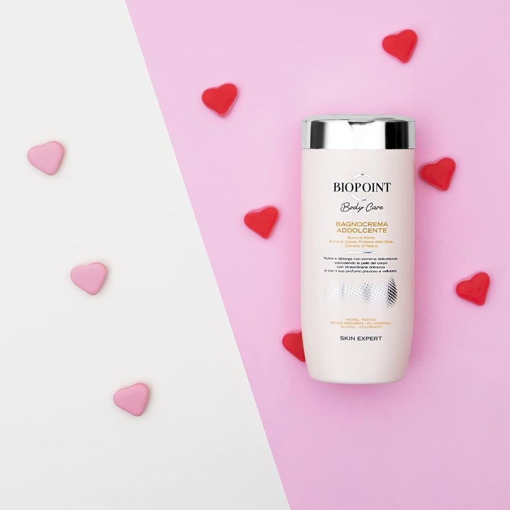 BIOPOINT BAGNOCREMA ADDOLCENTE - Con Burro di Karitè e Cacao 400ml - Liquidò