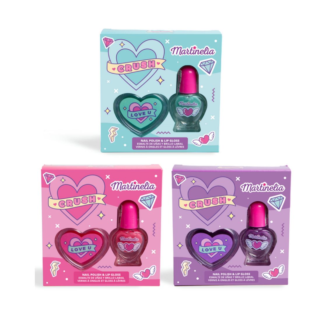 MARTINELIA KIT CRUSH - Lucidalabbra + smalto per unghie