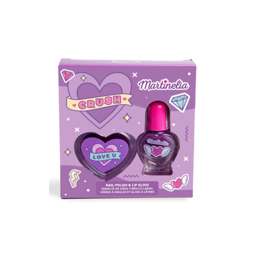 MARTINELIA KIT CRUSH - Lucidalabbra + smalto per unghie
