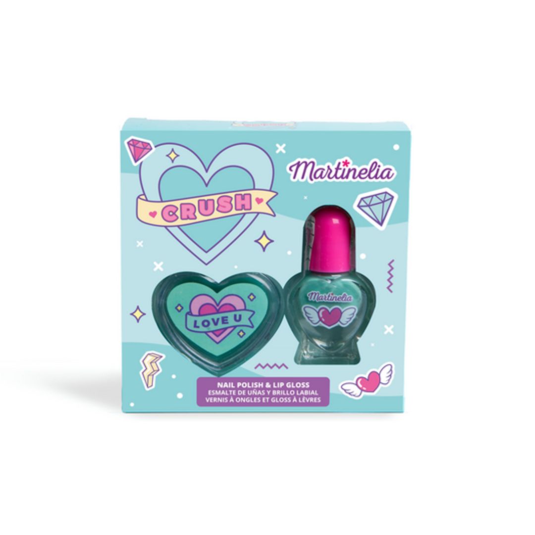 MARTINELIA KIT CRUSH - Lucidalabbra + smalto per unghie