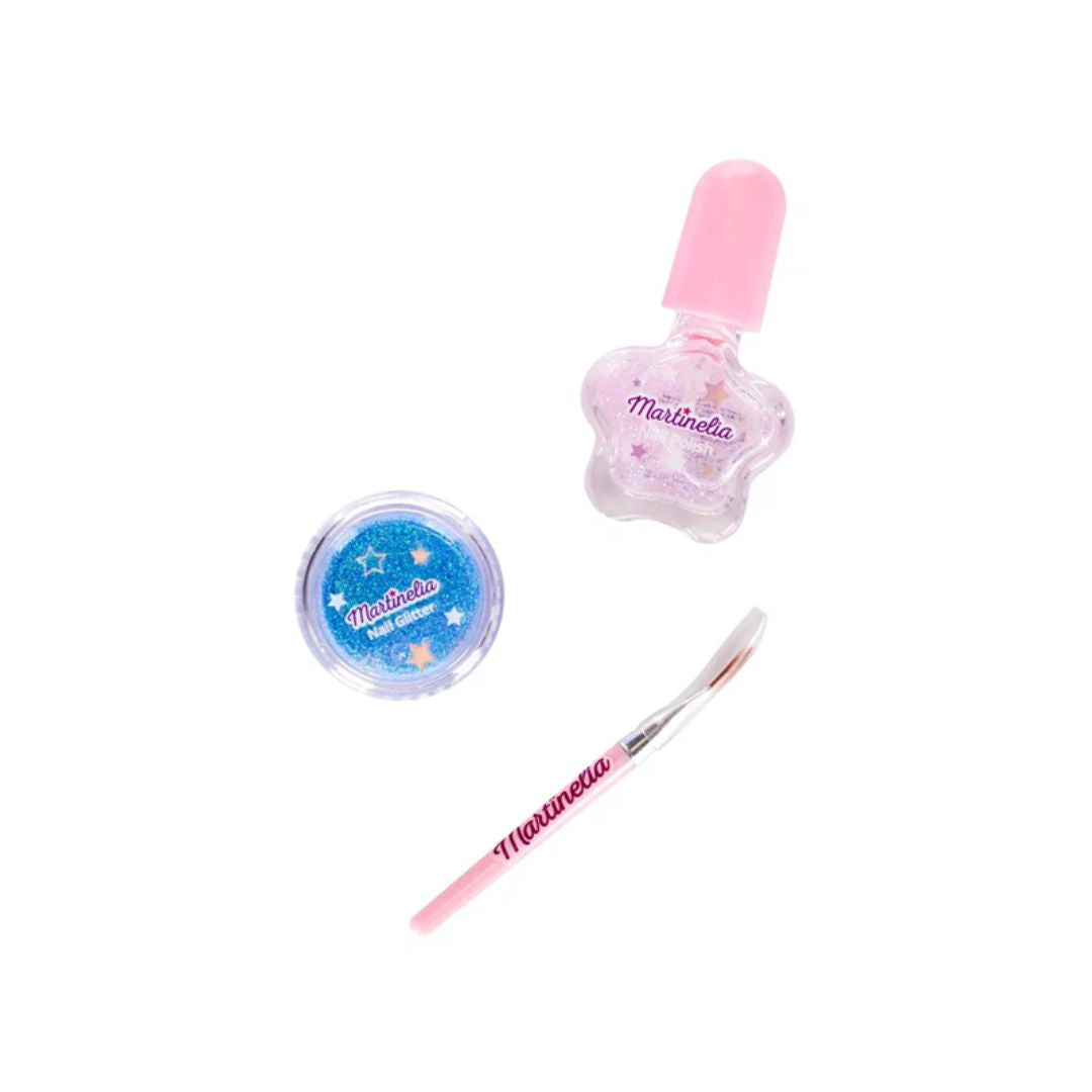 COSMIC NAILS - Set di glitter e smalto unghie con pennellino