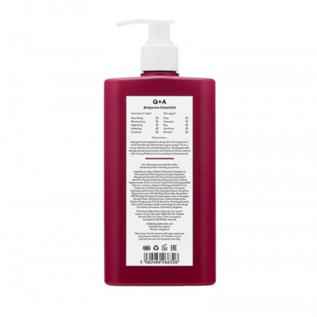 Q+A HYALURONIC ACID - Crema idratante post-doccia all'acido ialuronico 250ml