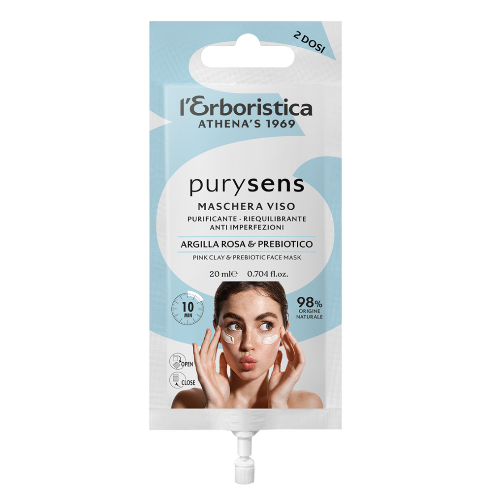 PURYSENS - Maschera viso all’Argilla Rosa PURYSENS 20 ML