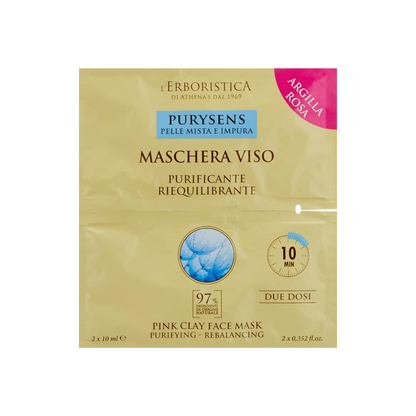 PURYSENS - Maschera viso all’Argilla Rosa PURYSENS 20 ML