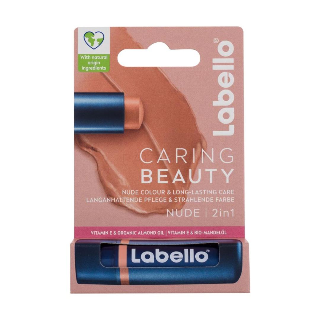 CARING BEAUTY - Balsamo labbra Nude 2 in 1