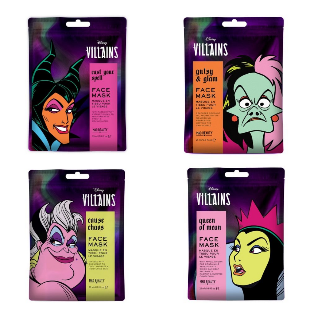 Disney - Collezione Di Maschere Per Il Viso Delle Cattive Disney Pop