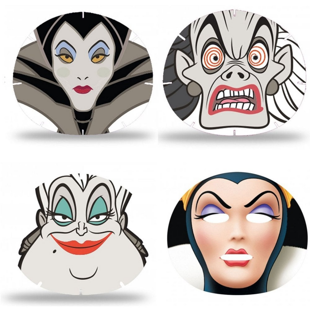 Disney - Collezione Di Maschere Per Il Viso Delle Cattive Disney Pop