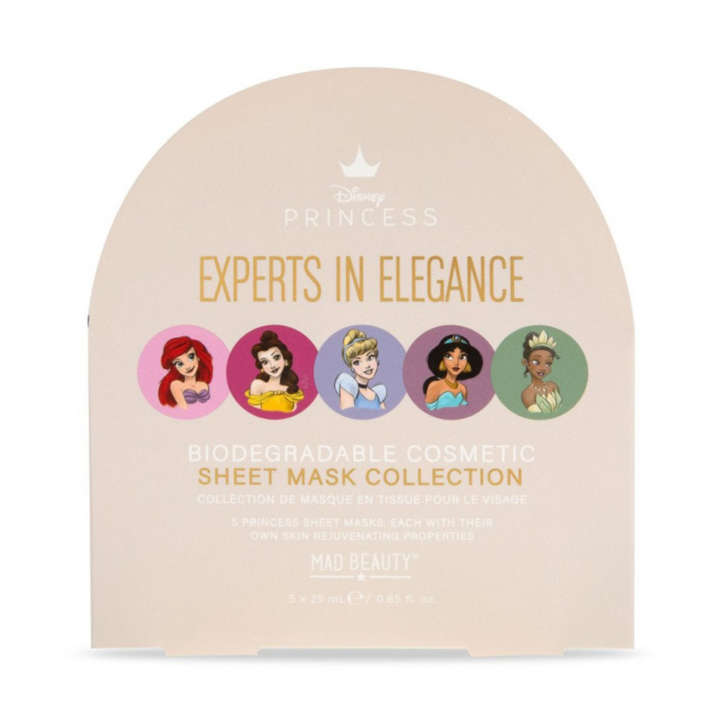 Disney - Collezione di Maschera Viso In Tessuto  PRINCIPESSE da 5pz