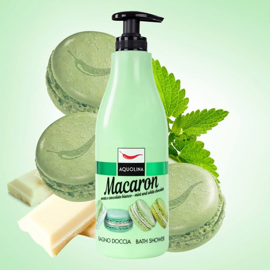 MACARON - Bagno doccia 500ml Menta e Cioccolato bianco