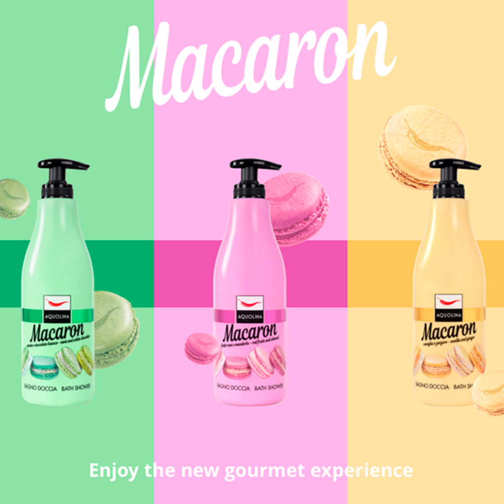 MACARON - Bagno doccia 500ml Frutti rossi e Mandorla