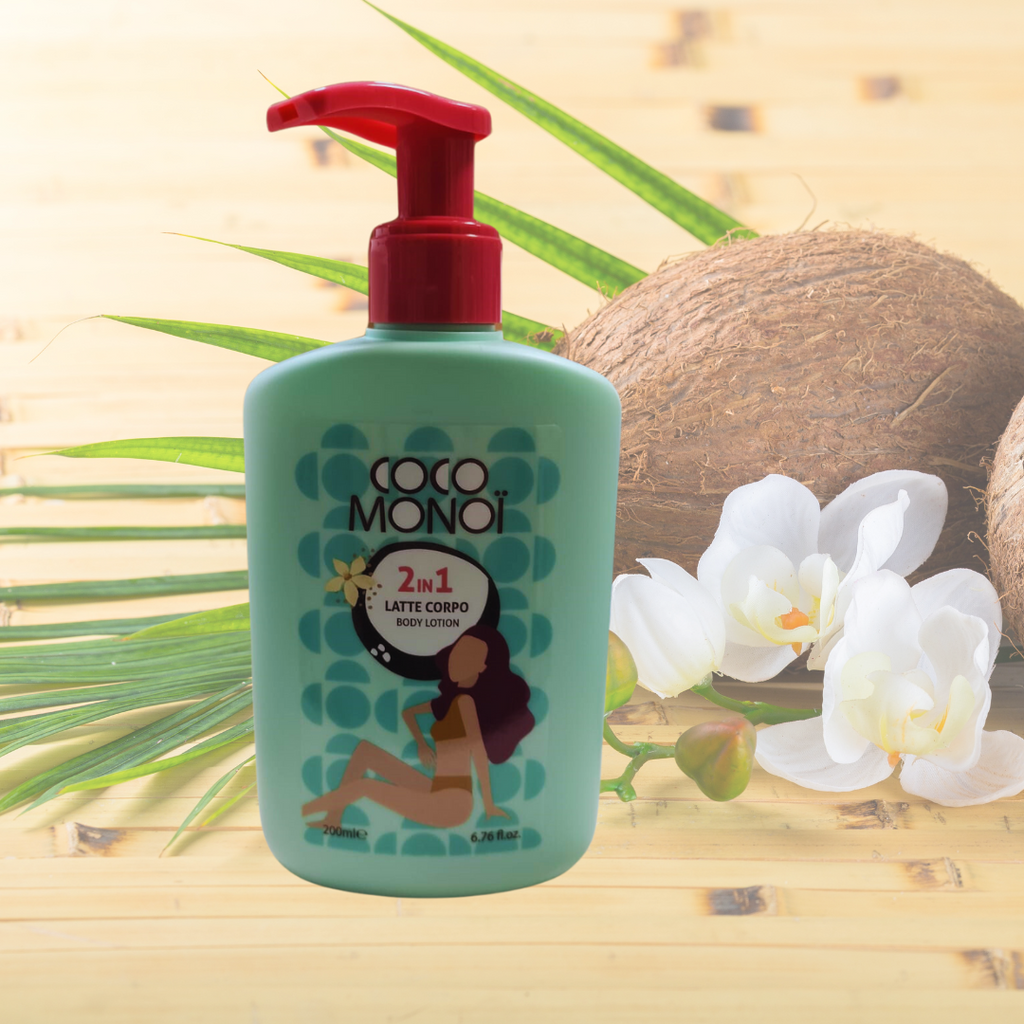 COCO MONOÏ COFANETTO BODY - 2in1 Latte Corpo 200ML + 2in1 Olio Doccia Viso&Corpo 200ML