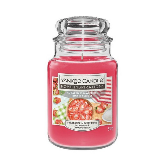 Yankee Candle - Sugared Strawberries/Fraises Sucrees Giara Grande 538g