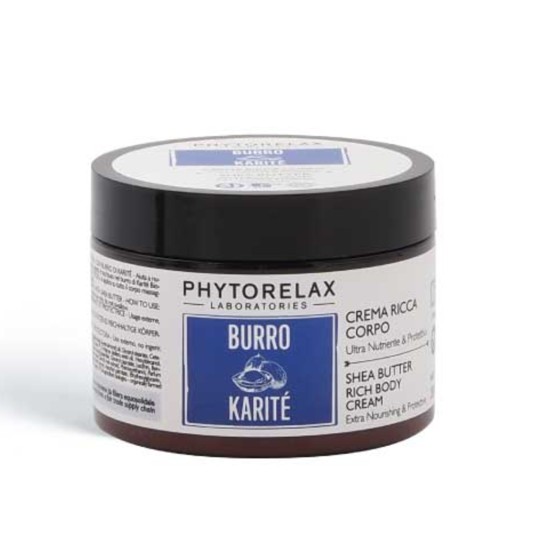 PHYTORELAX - CREMA RICCA CORPO ULTRA NUTRIENTE E PROTETTIVA BURRO DI KARITÉ EQUOSOLIDALE