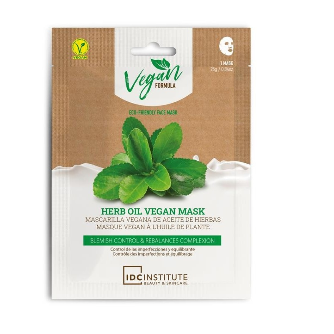 IDC - MASCHERA VISO VEGANA ALL'OLIO DI ERBE - Nutrimento naturale della pelle