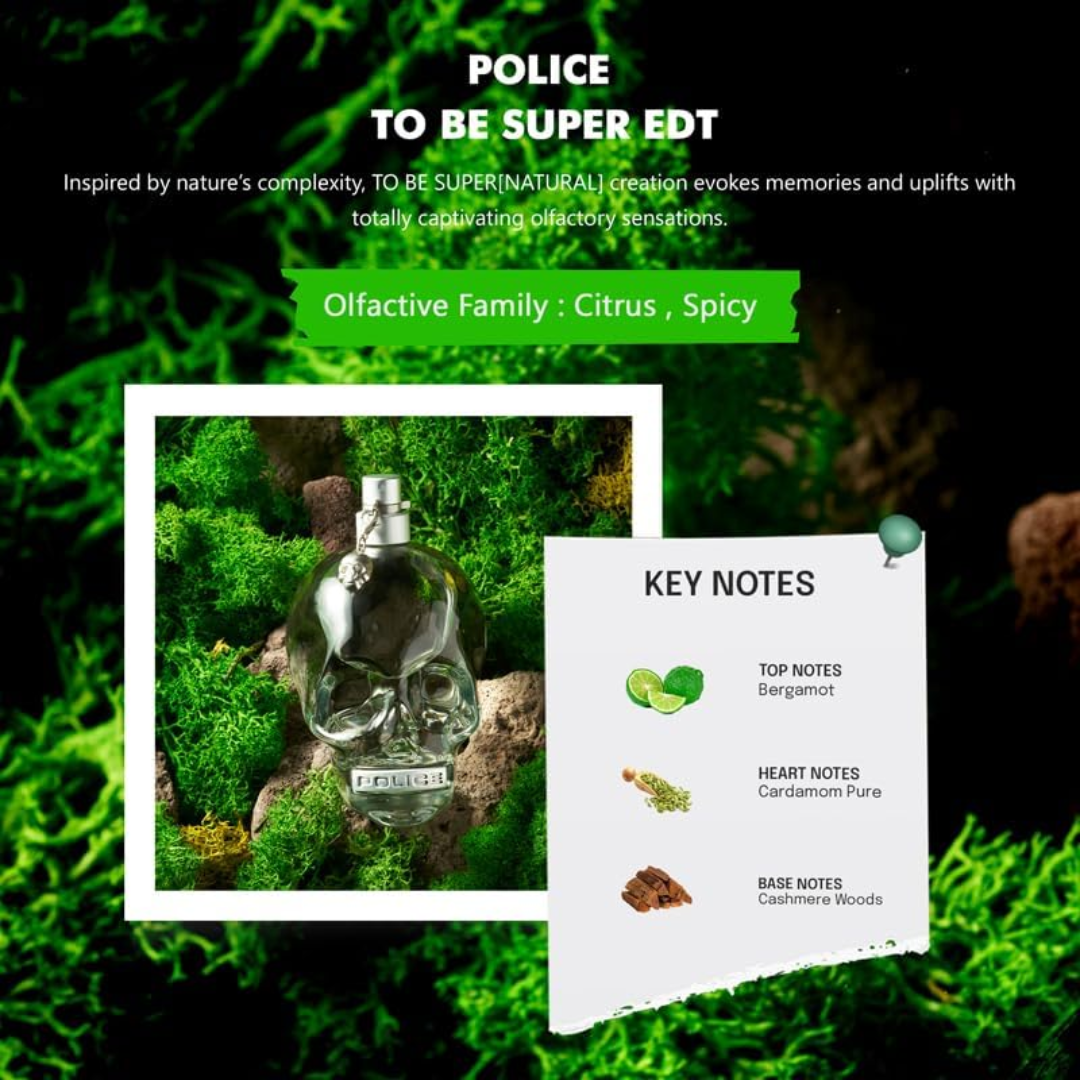 Police To Be SUPER NATURAL EDT 125ml