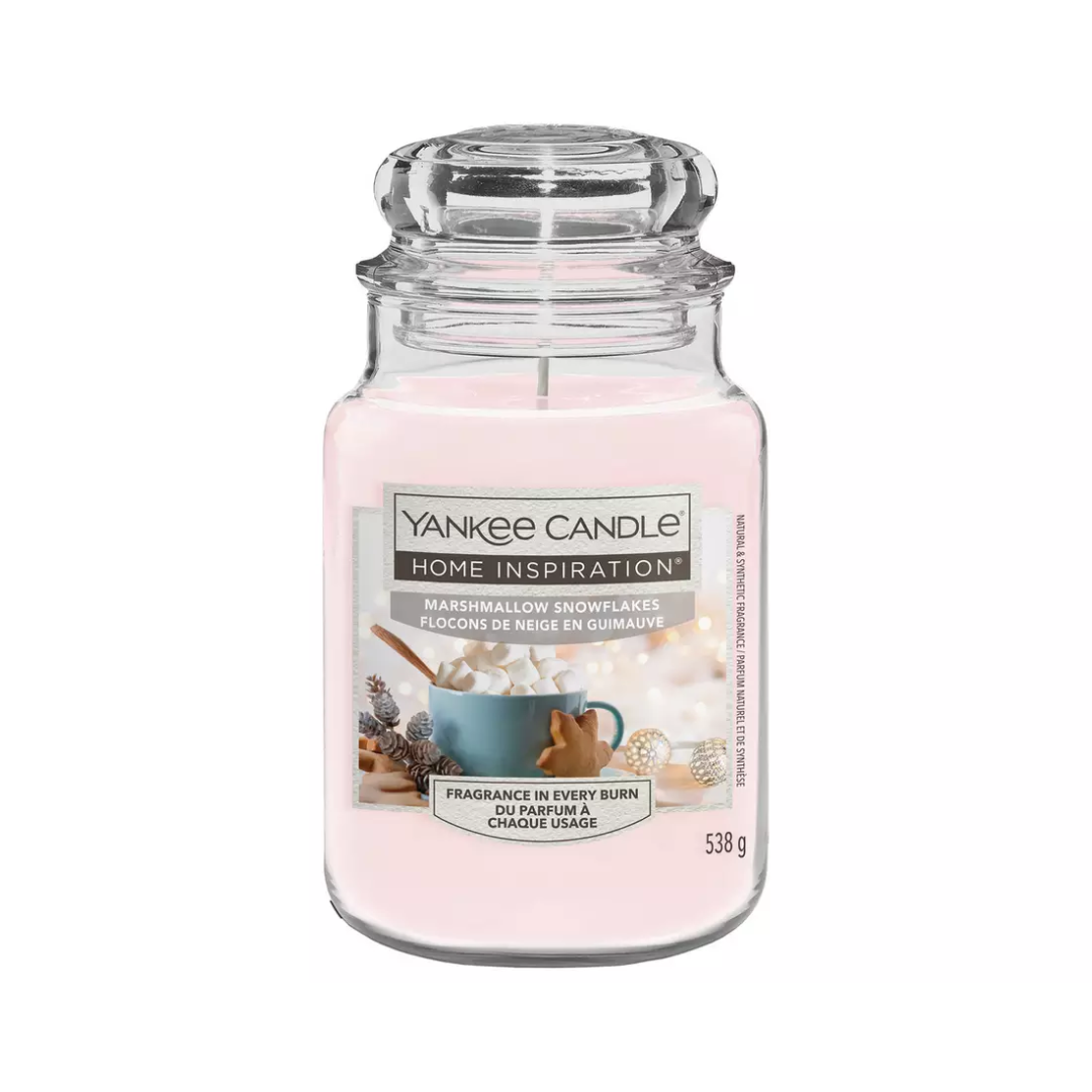 Yankee Candle WINTER - Marshmallow Snowflakes Giara grande 538g