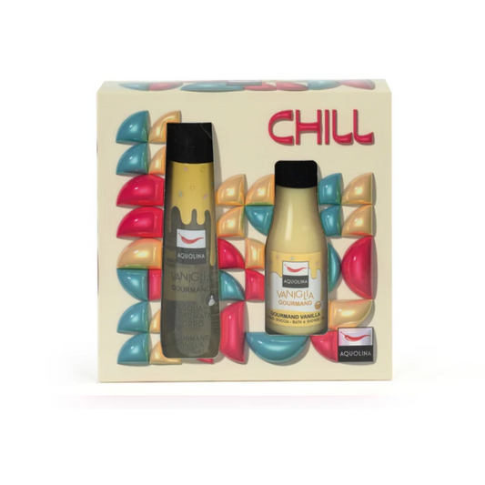 AQUOLINA - Chill - vaniglia gourmand acqua profumata corpo 150 ml + bagno doccia 125 ml