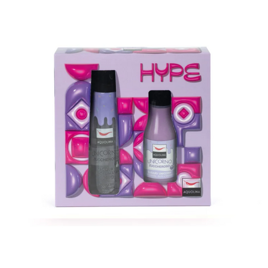 AQUOLINA - Hype - unicorno zuccheroso acqua profumata corpo 150 ml + bagno doccia 250 ml