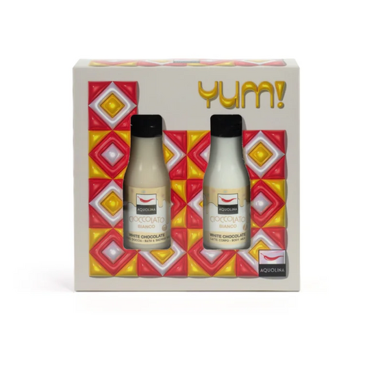 AQUOLINA - Yum! - cioccolato bianco bagno doccia 125 ml + latte corpo 125 ml