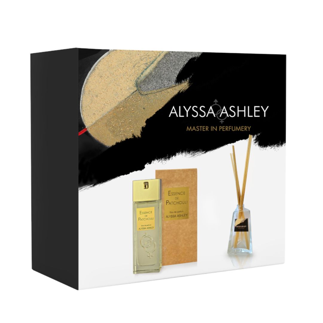 ALYSSA ASHLEY - Essence de Patchouli | Set EDP 50ml +  Profumatore Ambiente 50ml