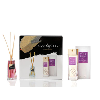 ALYSSA ASHLEY - White Musk | Set EDP 50ml +  Profumatore Ambiente 50ml