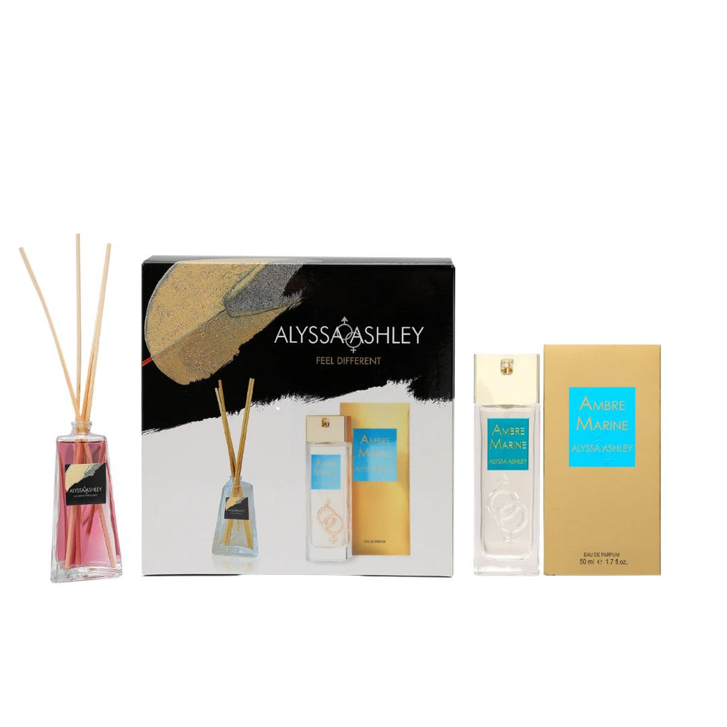 ALYSSA ASHLEY - Ambre Marine | Set EDP 50ml +  Profumatore Ambiente 50ml