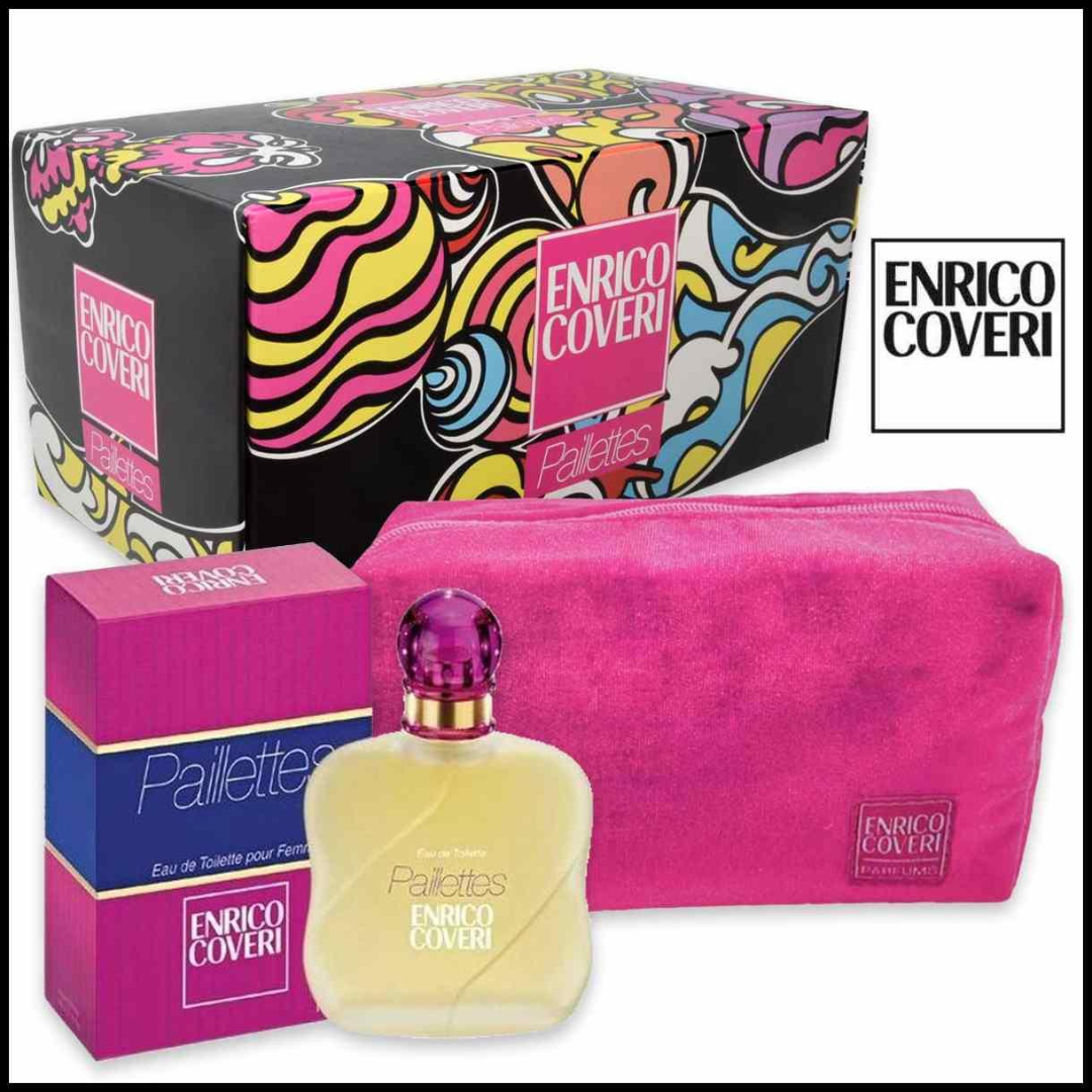 ENRICO COVERI - confezione paillettes + pochette