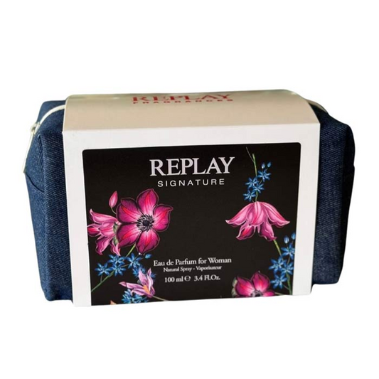 REPLAY -  Signature Set Regalo Donna  Profumo Edt Spray 100 ml Con Pochette