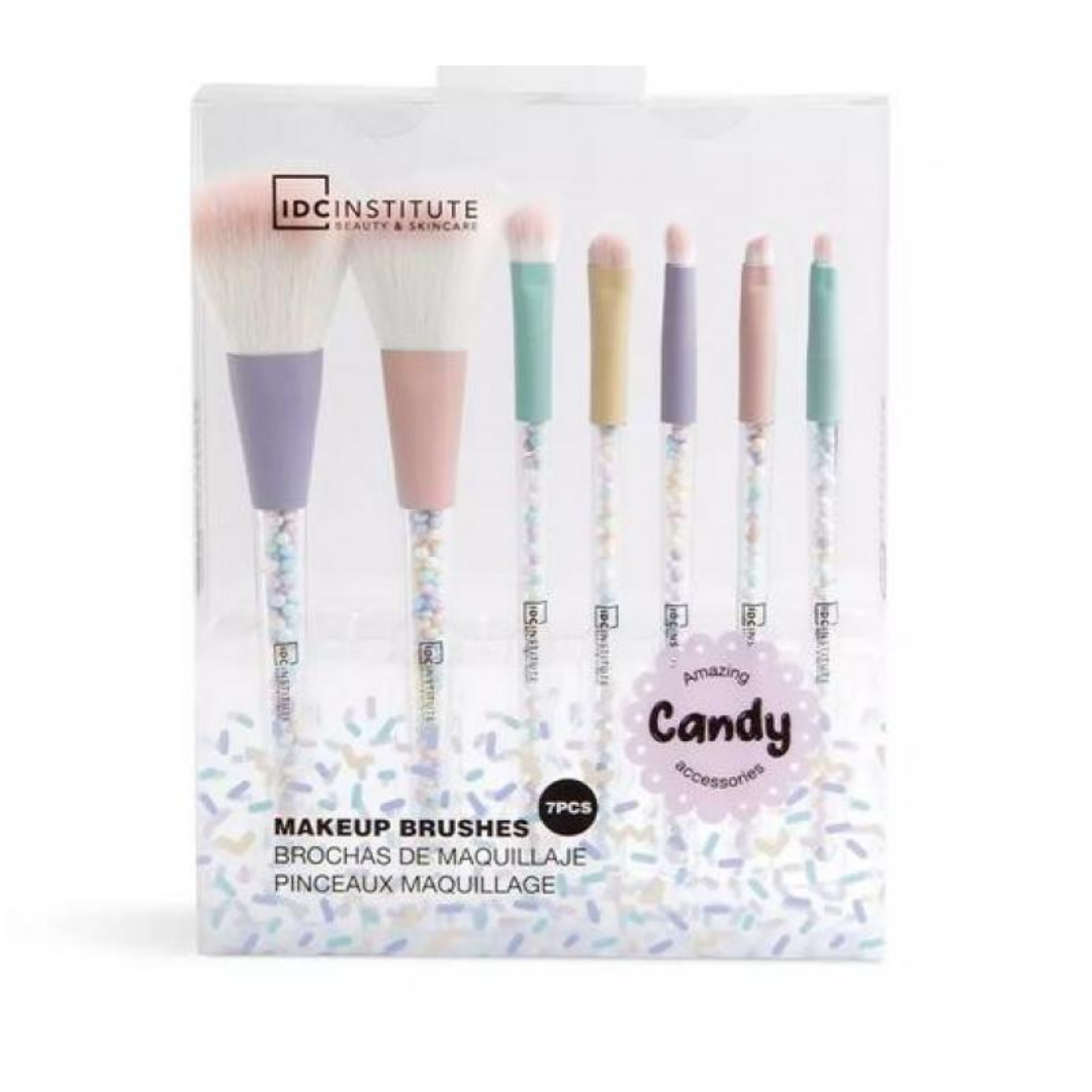 Set di pennelli per il trucco Candy - da 7 pezzi