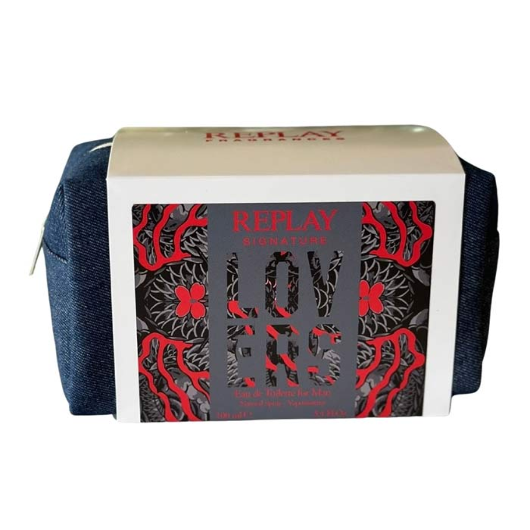 REPLAY LOVERS MAN - Set Regalo Uomo EDT 100ml + Pochette